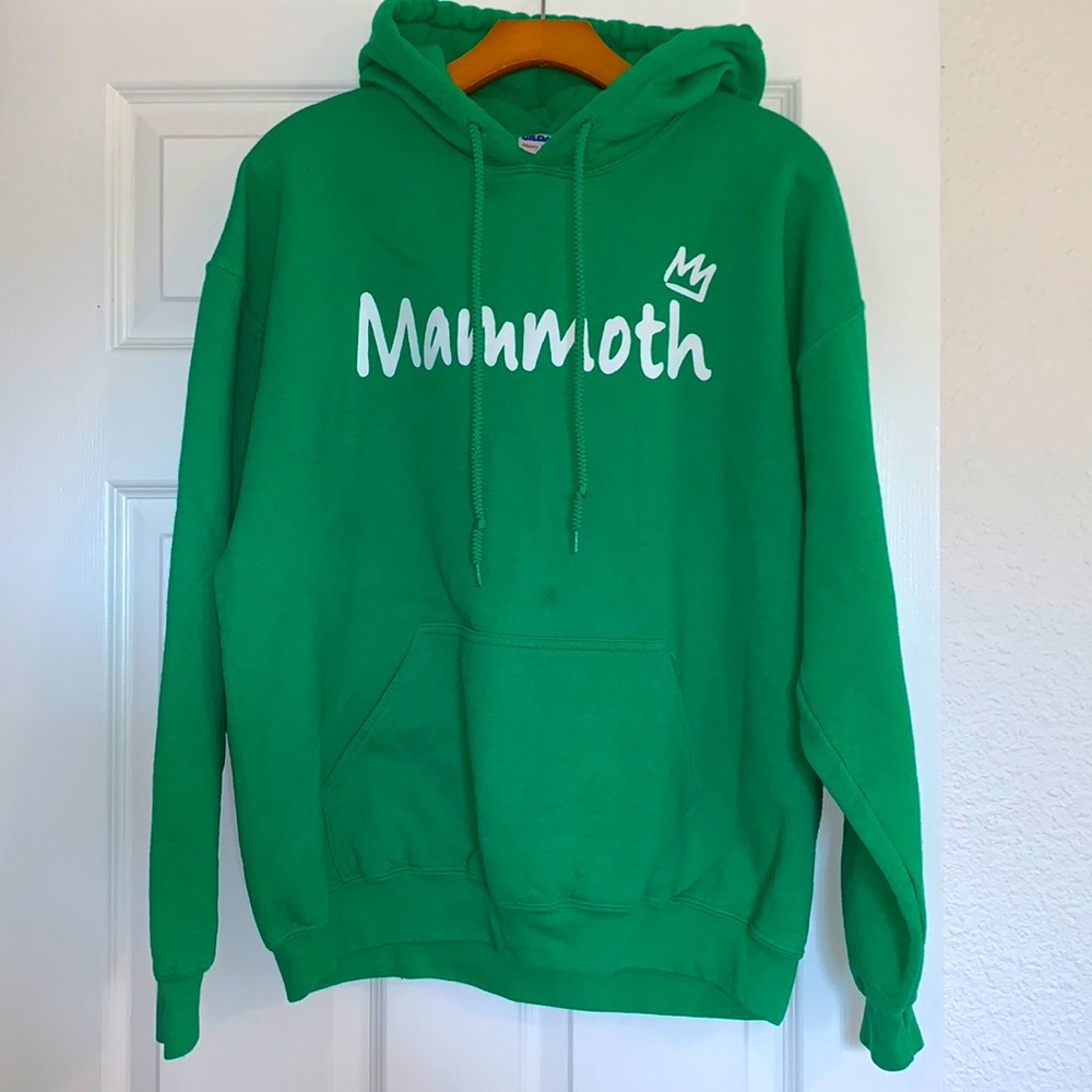 Mammoth Green Hoodie size Large